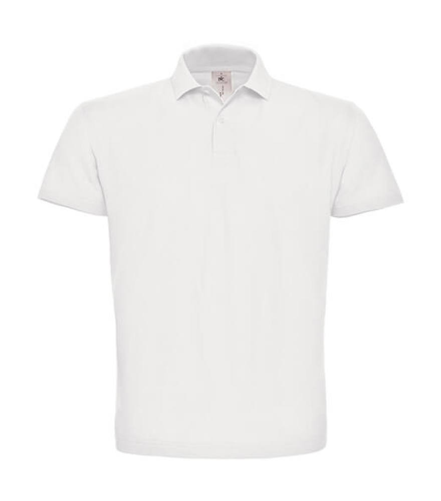 Férfi galléros póló rövid ujjú B&C Piqué Polo Shirt - PUI10 - 4XL, Fehér