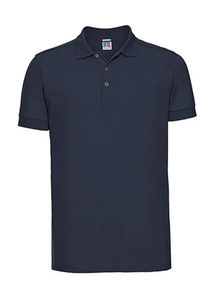 Férfi galléros póló rövid ujjú Russell Europe Men's Stretch Polo - 2XL, Sötétkék (navy) Férfi galléros póló rövid ujjú Russell Europe Men's Stretch Polo - 2XL, Sötétkék (navy)