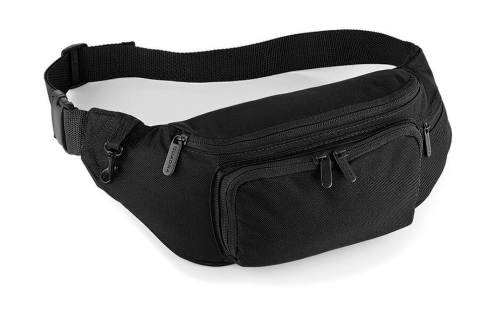 Övtáska Quadra Deluxe Belt Bag - Egy méret, Fekete