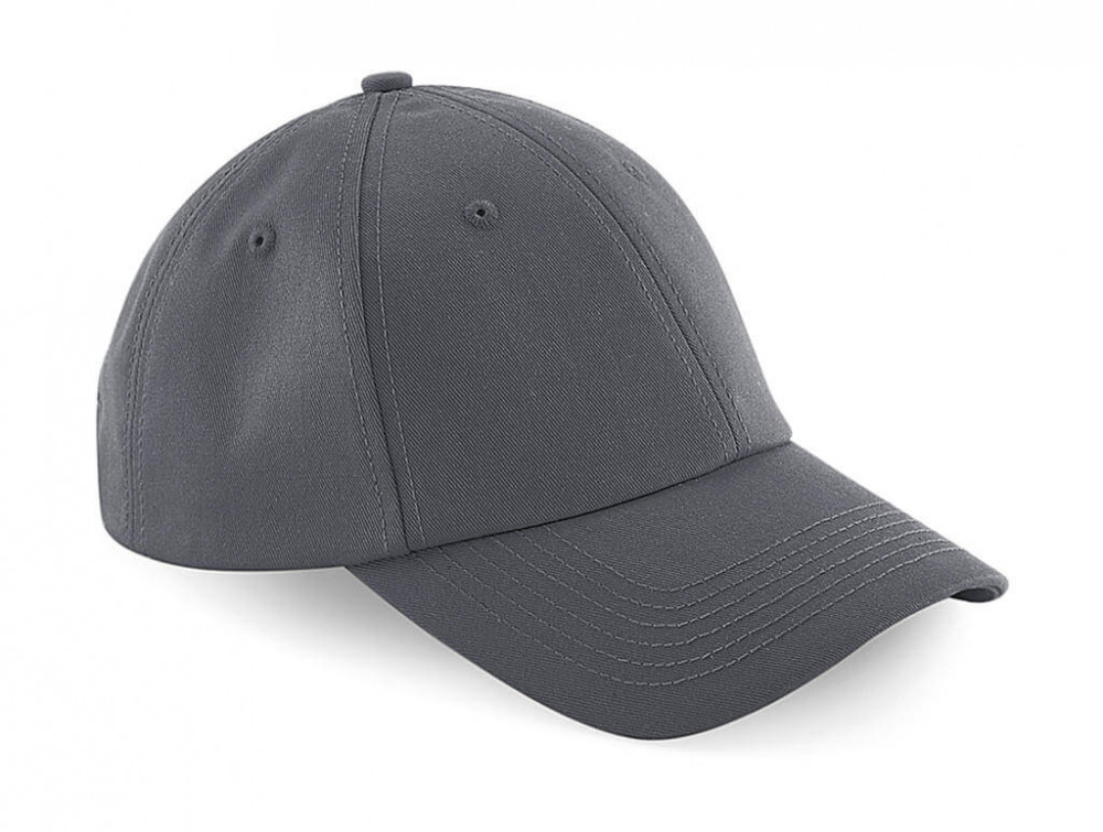 Uniszex sapka Beechfield Authentic Baseball Cap Egy méret, Grafitszürke