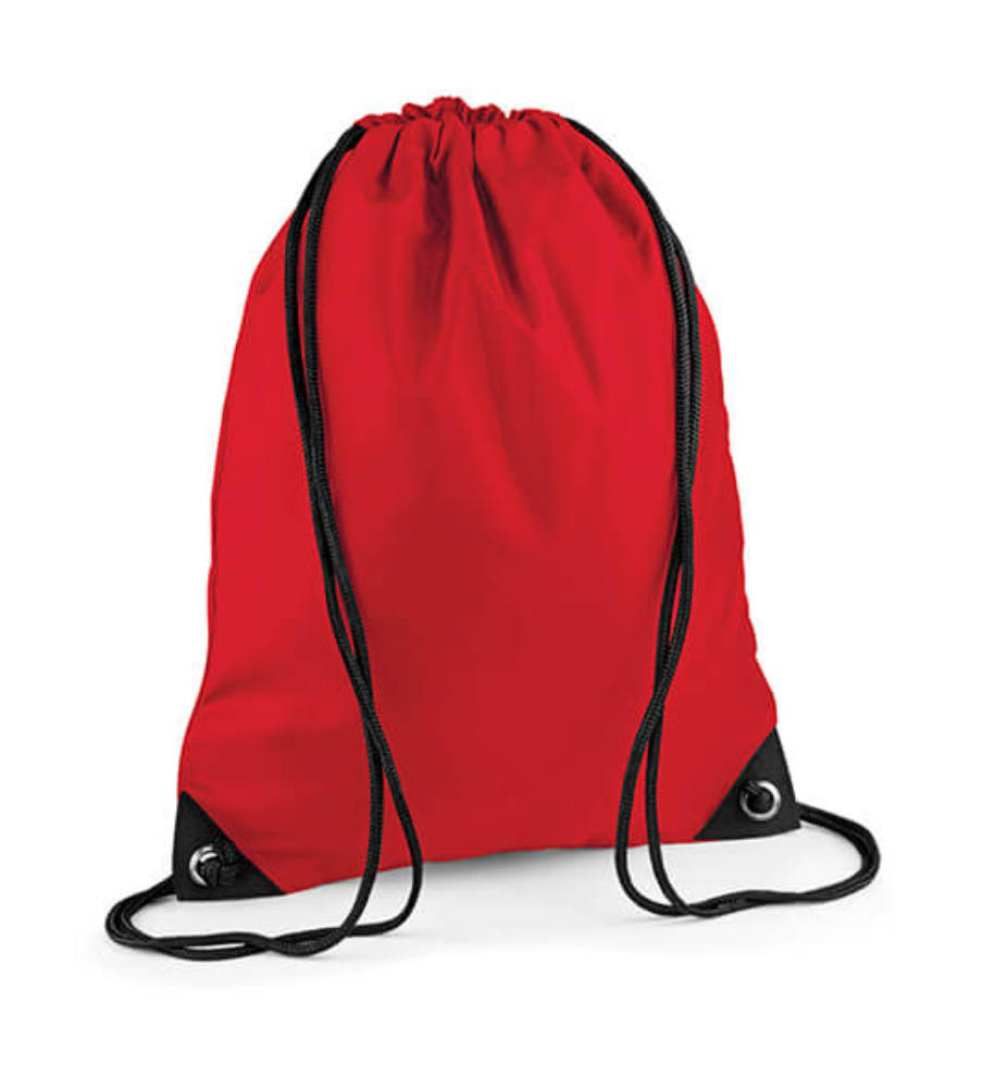 Tornazsák tornatáska Hátizsák Bag Base Premium Gymsac - Egy méret, Piros
