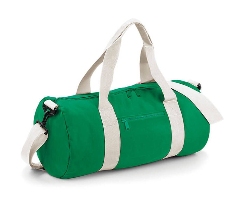 Bag Base Original Barrel Bag - Egy méret, Kelly Green/Off Fehér
