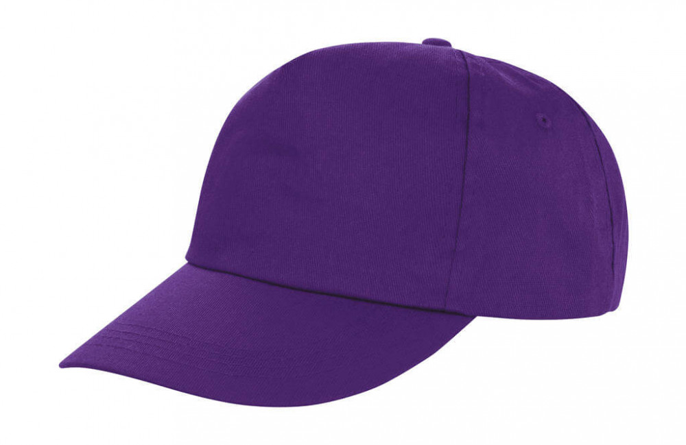 Uniszex sapka Result Caps Houston 5-Panel Printers Cap Egy méret, Lila