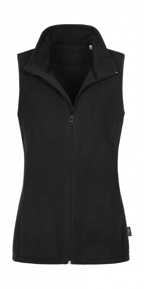 Női ujjatlan mellény Stedman Fleece Vest Women XL, Opál fekete