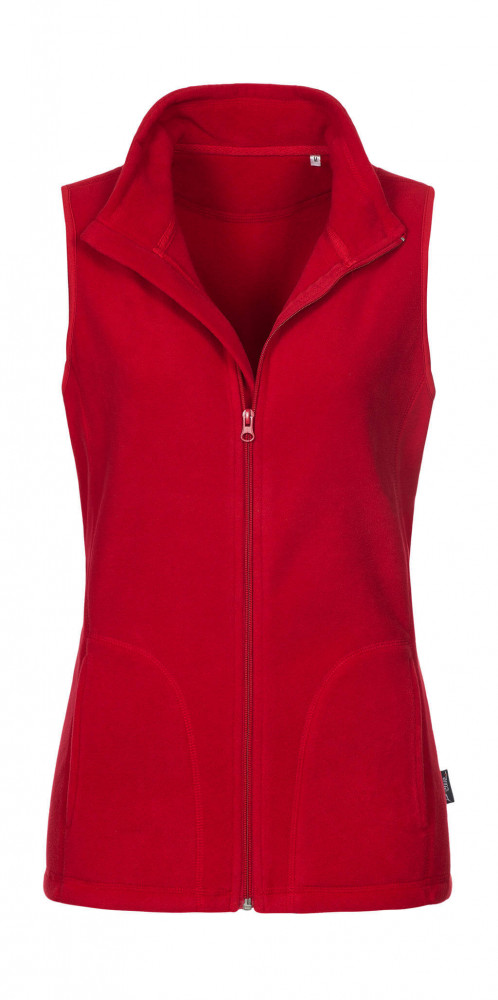 Női ujjatlan mellény Stedman Fleece Vest Women M, Piros