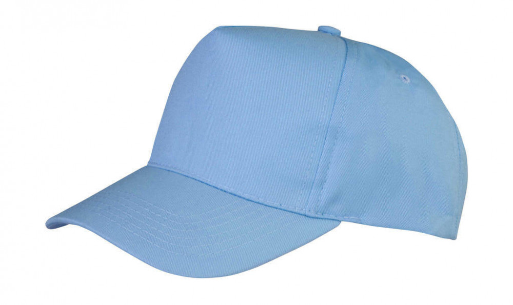 Uniszex sapka Result Caps Boston 5-Panel Printers Cap Egy méret, Ég kék
