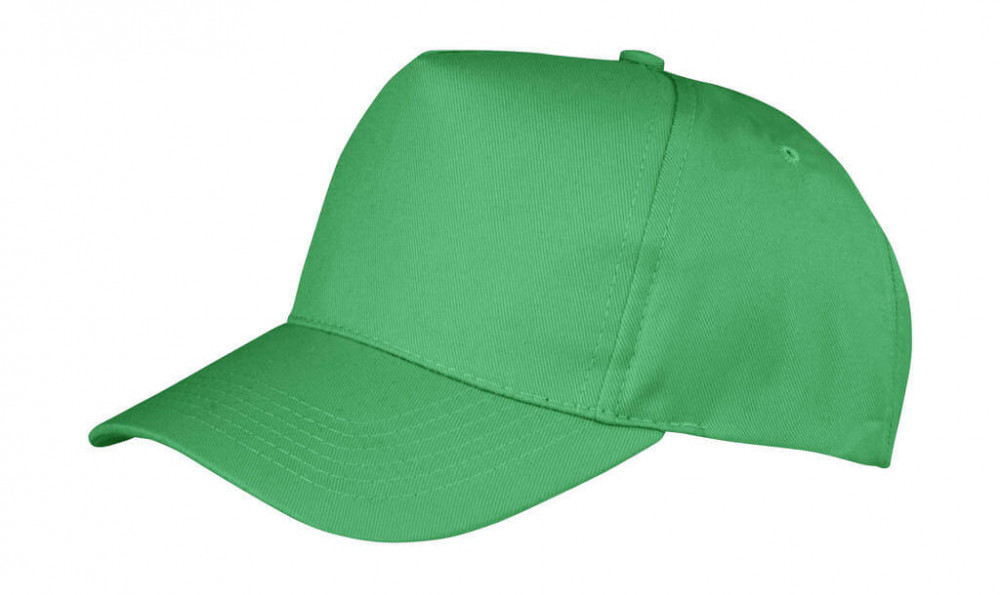 Uniszex sapka Result Caps Boston 5-Panel Printers Cap Egy méret, Almazöld