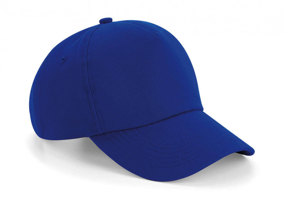 Uniszex sapka Beechfield Authentic 5 Panel Cap Egy méret, Világos királykék