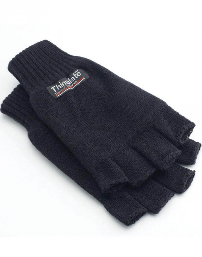 Férfi kesztyű munkaruha Yoko Half Finger Gloves Egy méret, Fekete