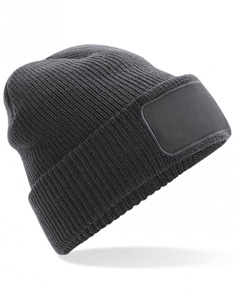 Uniszex téli sapka Beechfield Thinsulate Printers Beanie Egy méret, Fekete