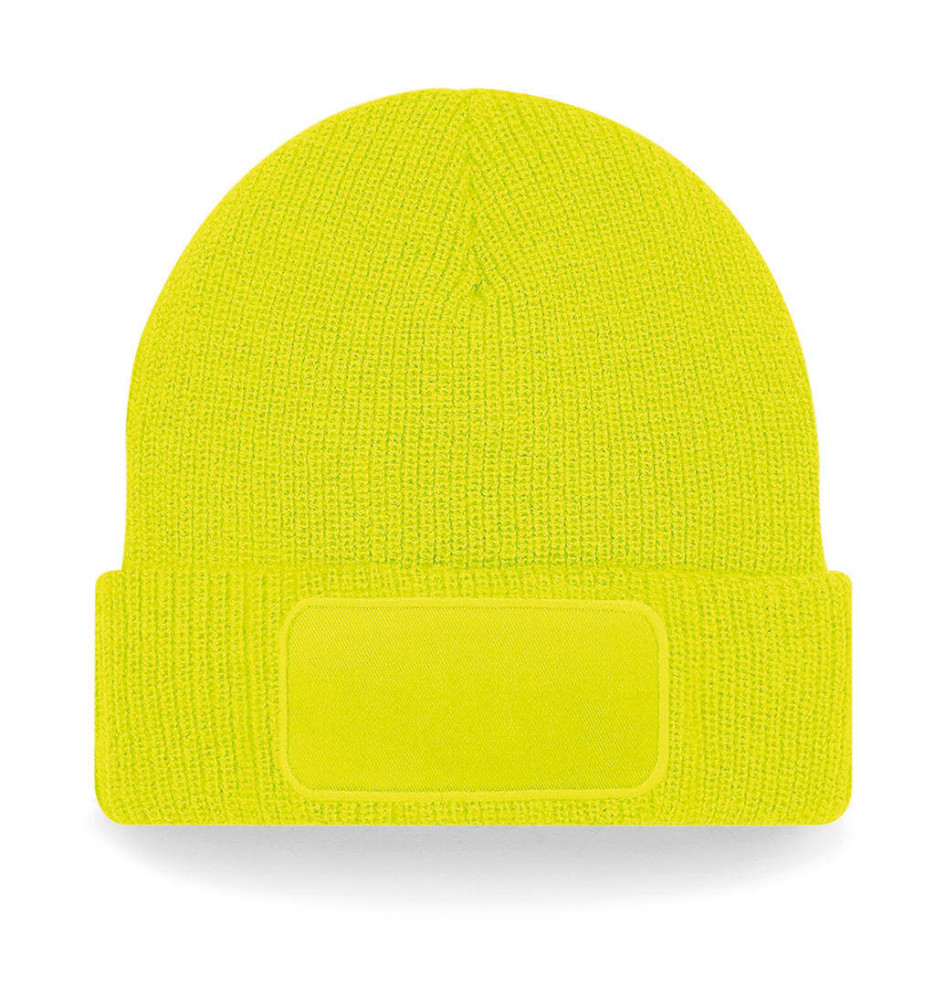 Uniszex téli sapka Beechfield Thinsulate Printers Beanie Egy méret, Fluorescent Sárga