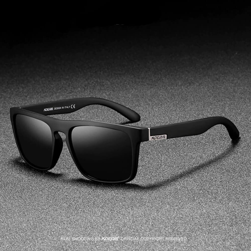 KDEAM polarizált napszemüveg UV400 női férfi uniszex fekete ezüst