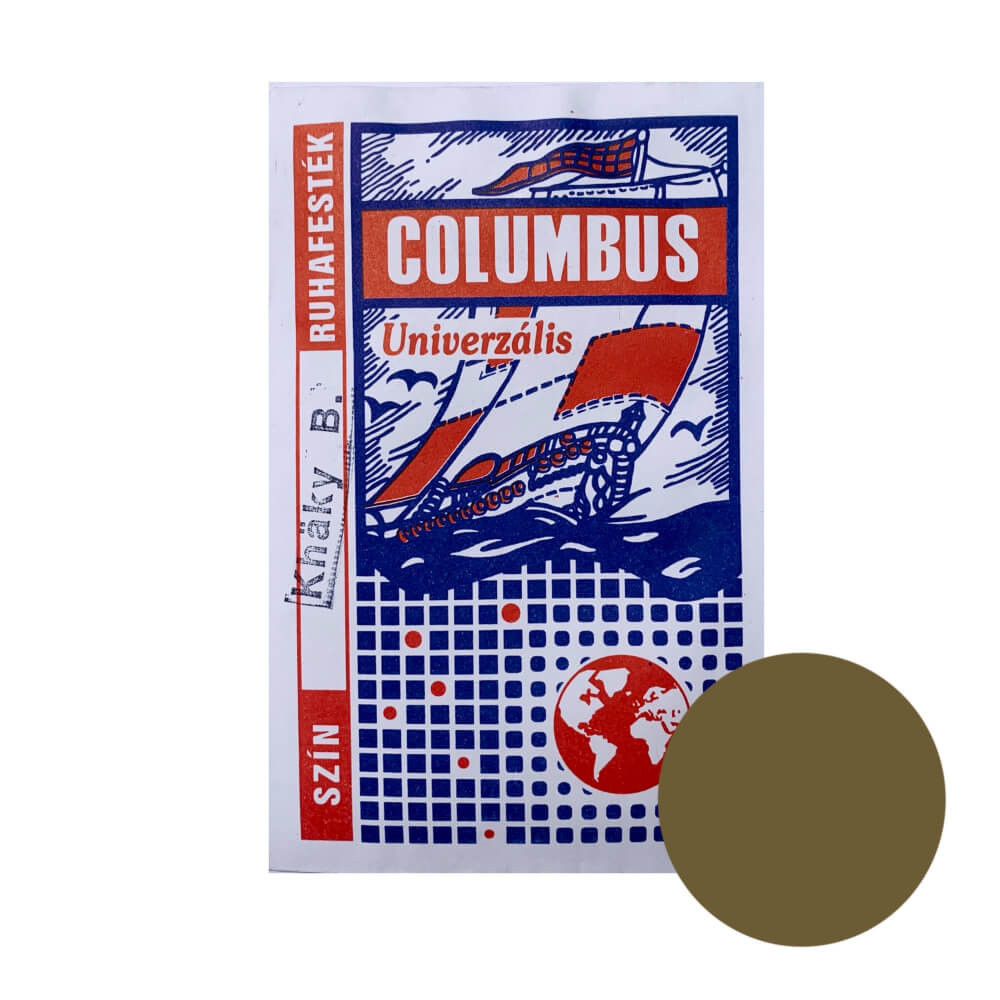 Columbus ruhafesték, batikfesték 1 szín/csomag, 5g/tasak, Kheki barna szín