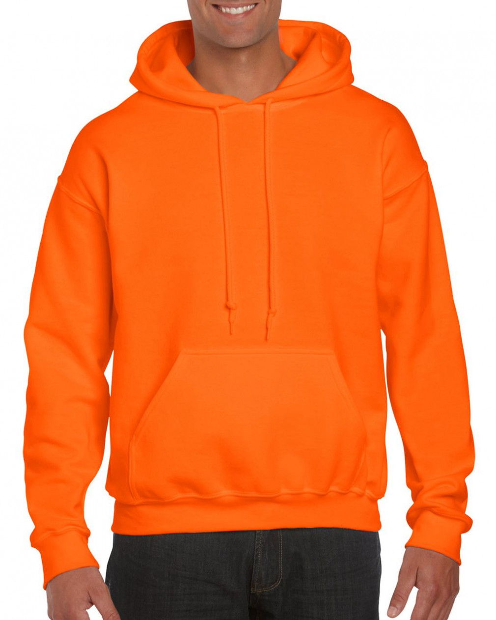 Uniszex kapucnis pulóver Gildan GI12500 Dryblend Adult Hooded Sweatshirt -M, S.Orange