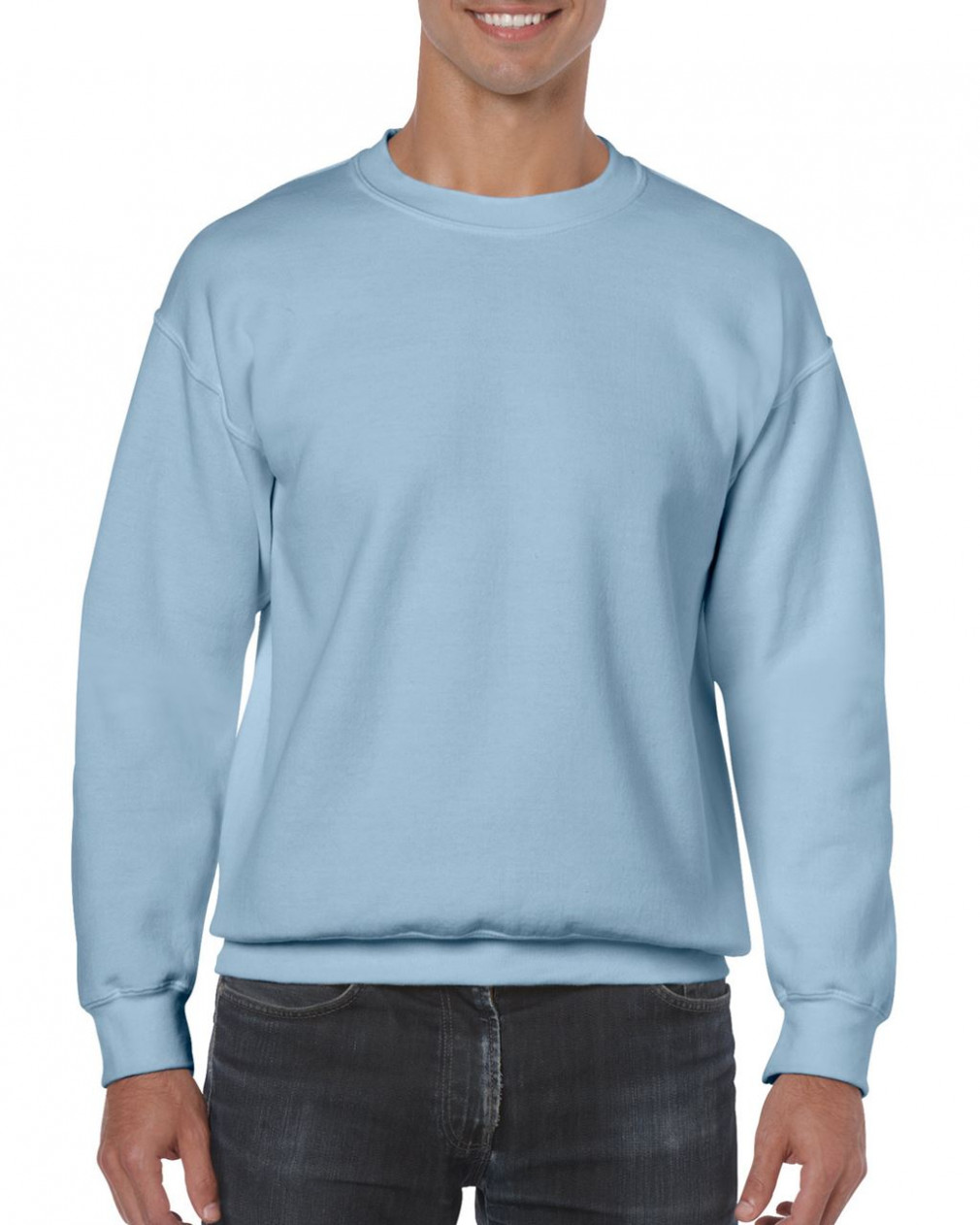 Uniszex pulóver Gildan GI18000 Heavy Blend Adult Crewneck Sweatshirt -XL, Light Blue