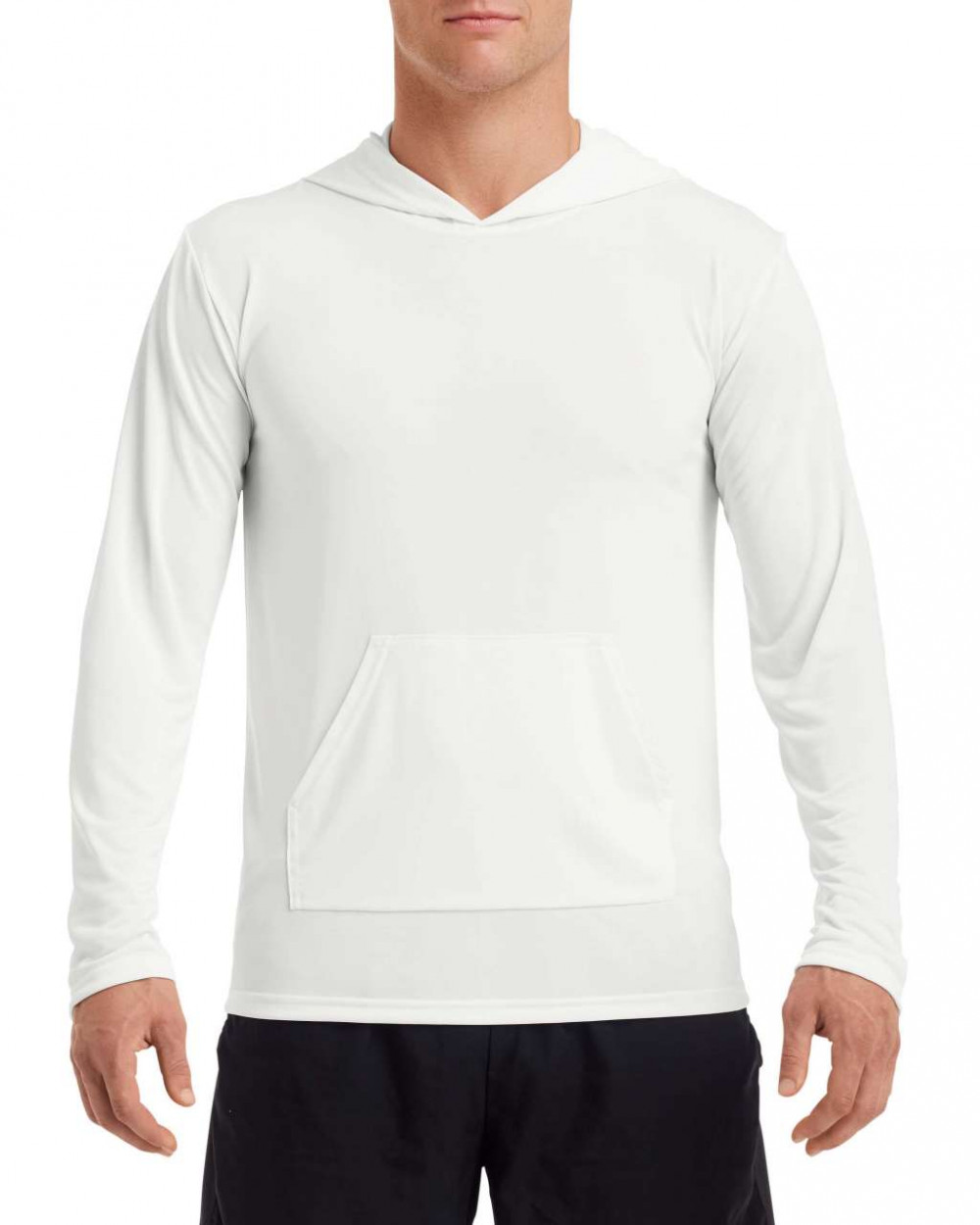 Uniszex póló Gildan GI46500 performance Adult Hooded T-Shirt -L, White