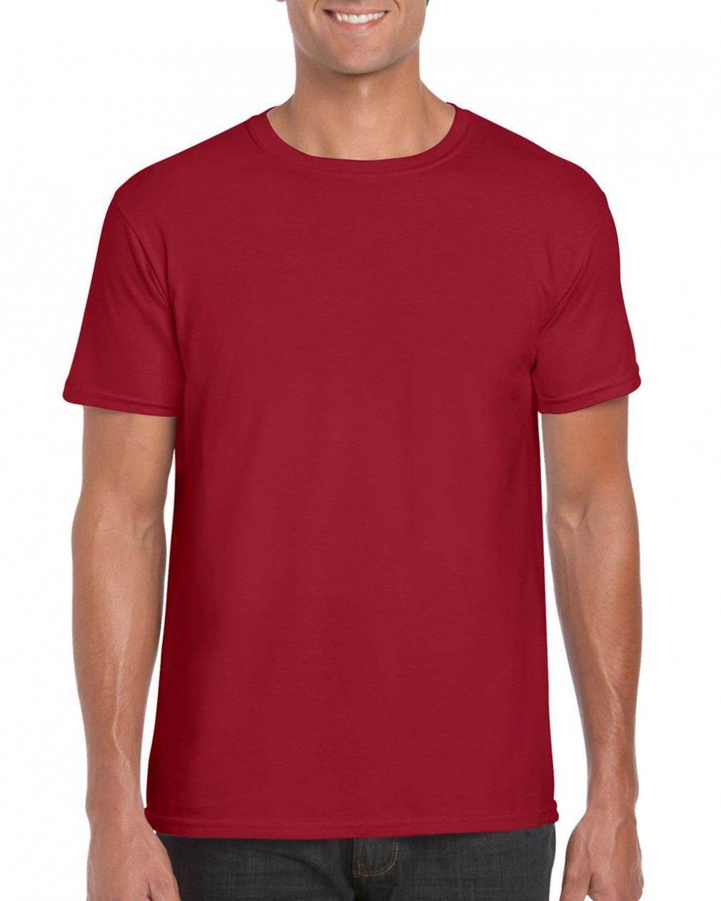 Csomag akciós póló (min. 5 db) Uniszex póló Gildan GI64000 Softstyle Felnőtt póló -S, Cardinal Red