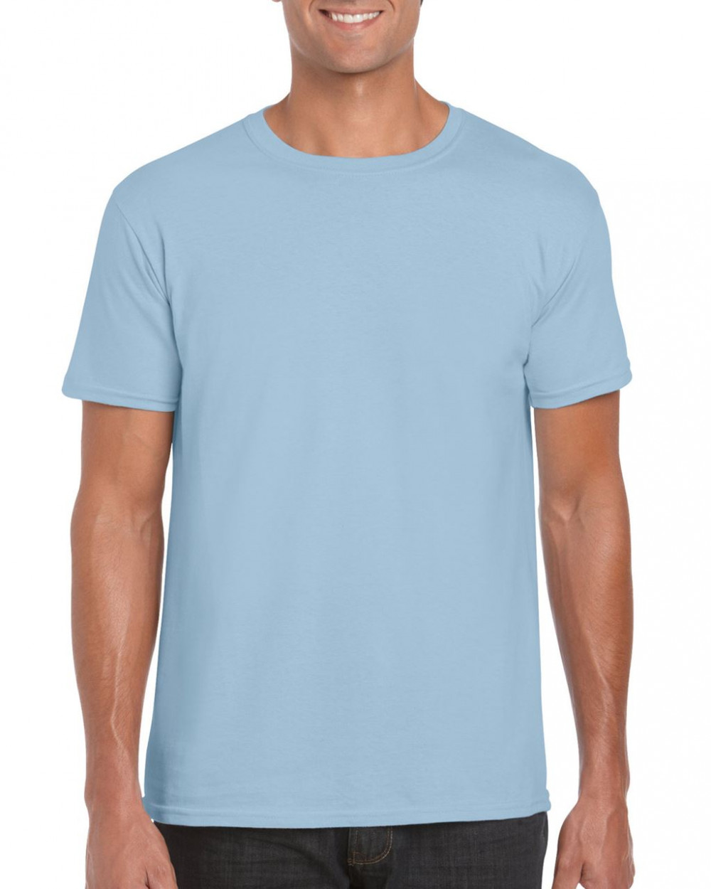 Logózható uniszex póló Gildan GI64000 Softstyle -4XL, Light Blue