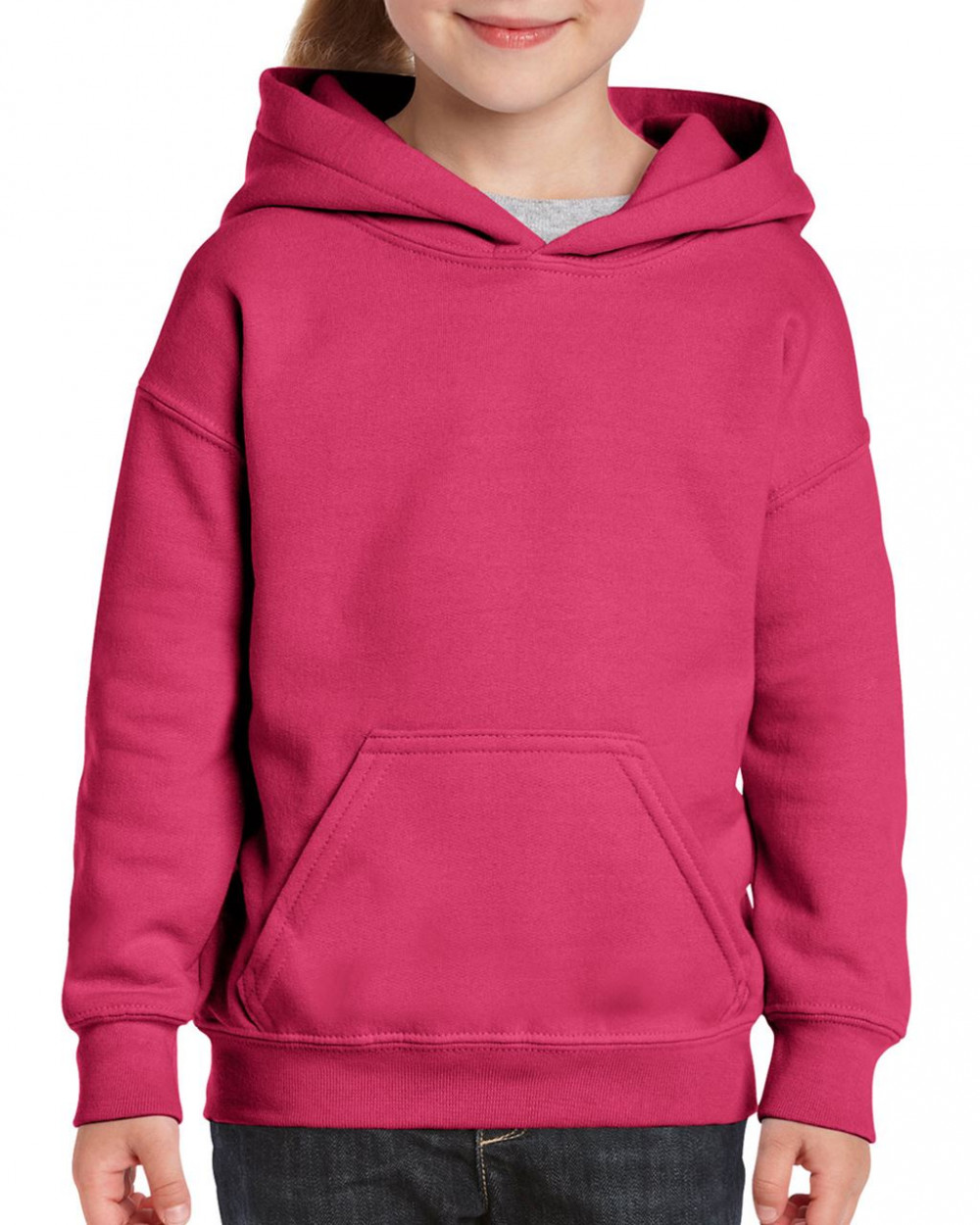Gyerek kapucnis pulóver Gildan GIB18500 Heavy Blend Youth Hooded Sweatshirt -L, Heliconia