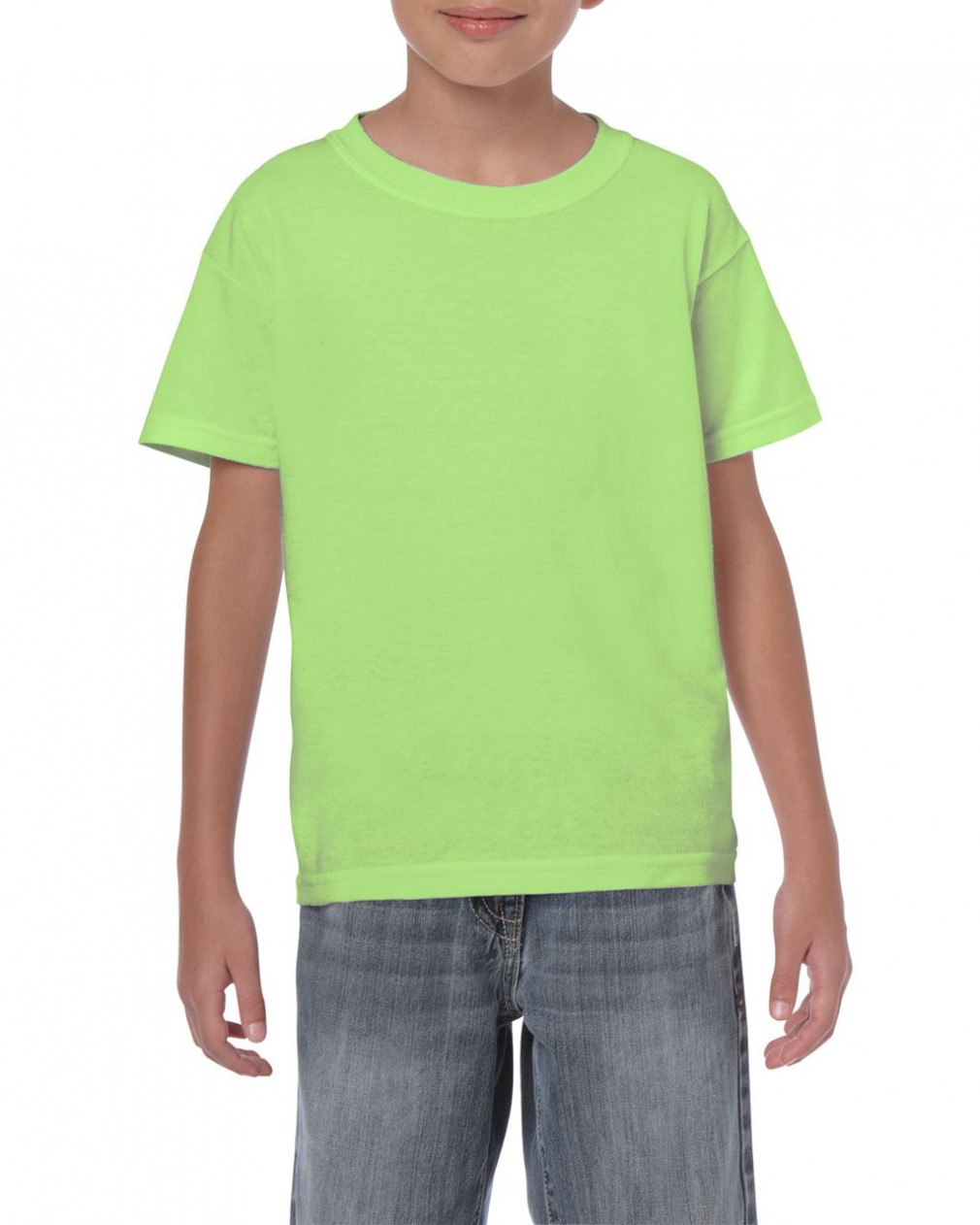 Gyerek póló Gildan GIB5000 Heavy Cotton Youth T-Shirt -S, Mint Green