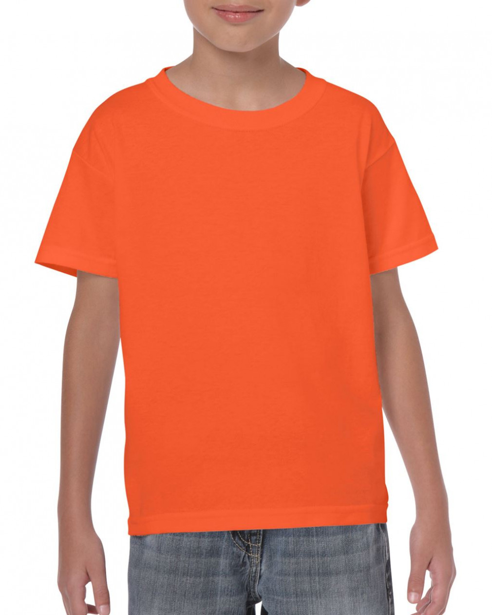 Gyerek póló Gildan GIB5000 Heavy Cotton Youth T-Shirt -M, Orange