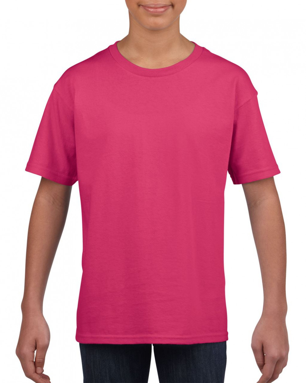 Csomag akciós póló (min. 3 db) Gyerek póló Gildan GIB64000 Softstyle Youth T-Shirt -S, Heliconia