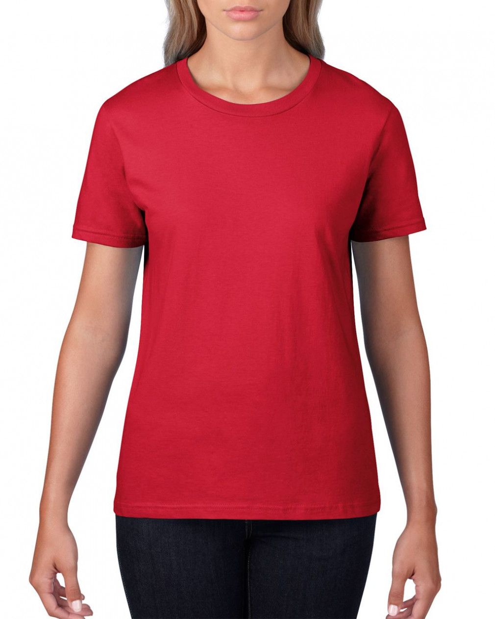 Női póló Gildan GIL4100 premium Cotton póló -S, Red