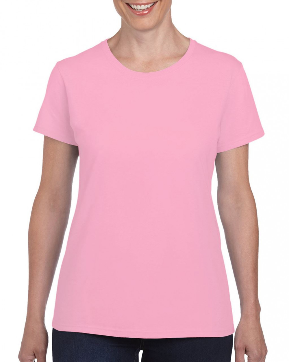 Női póló Gildan GIL5000 Heavy Cotton póló -XL, Light Pink