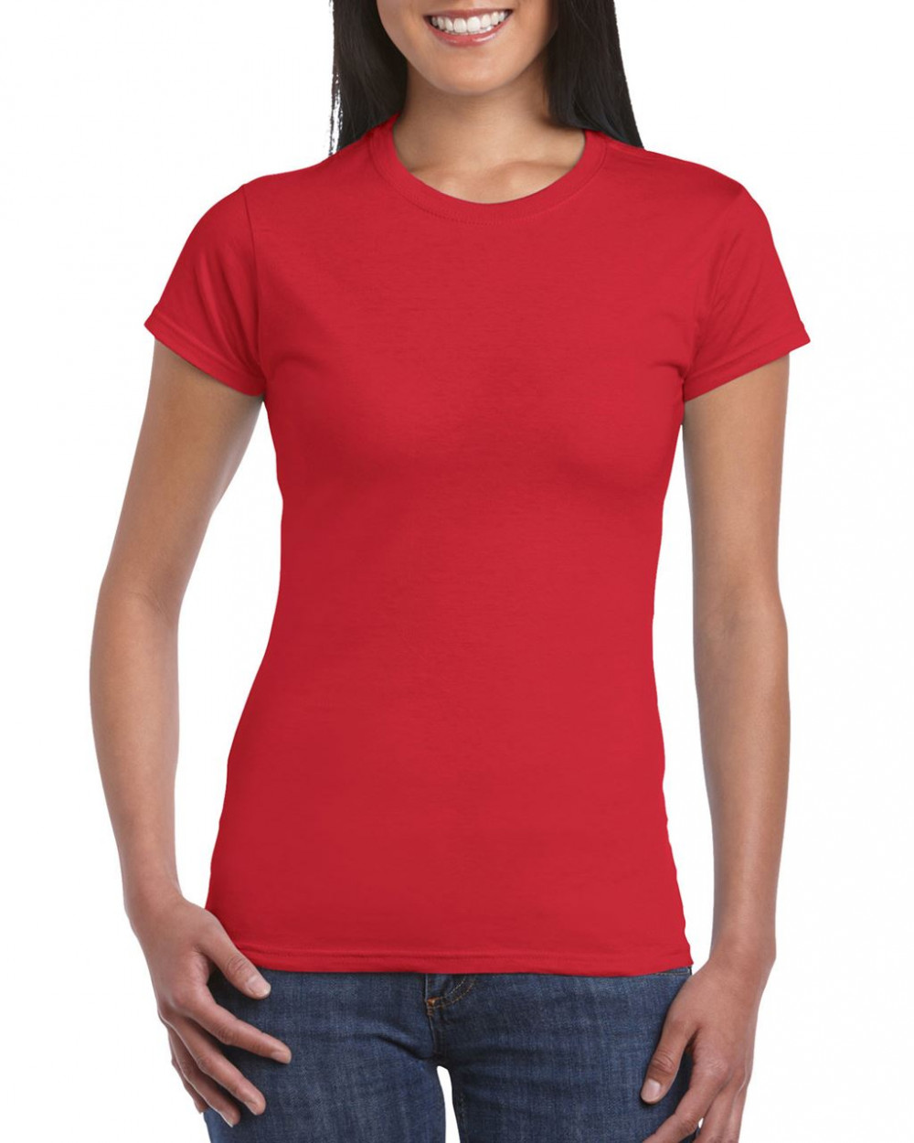 Női póló Gildan GIL64000 Softstyle -L, Red