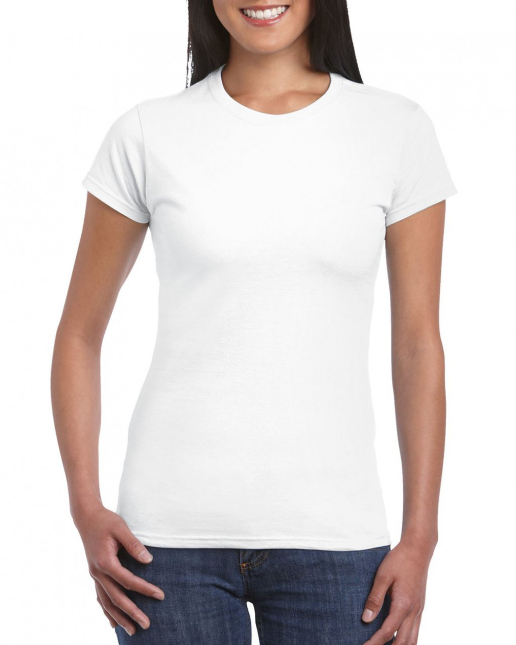 Női póló Gildan GIL64000 Softstyle -M, White