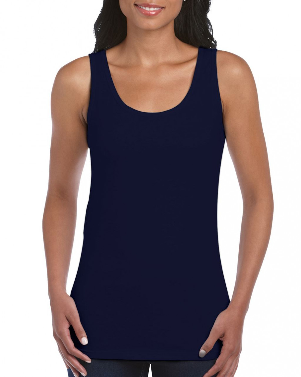 Női trikó Gildan GIL64200 Softstyle Trikó -L, Navy