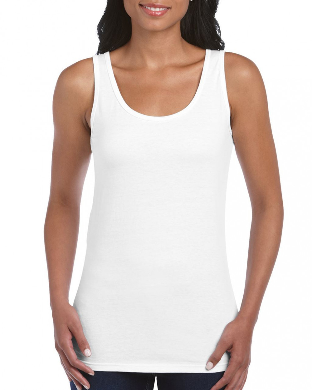 Női trikó Gildan GIL64200 Softstyle Trikó -M, White