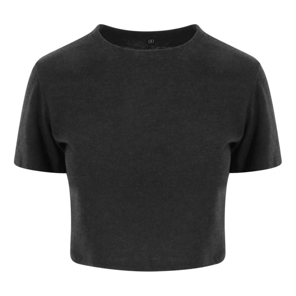 Női póló Just Ts JT006 Tri-Blend Rövid Fazonú póló -S, Solid Black