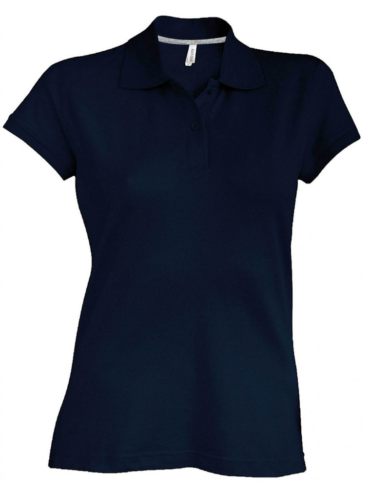 Női galléros póló Kariban KA242 Ladies&#039; Short-Sleeved polo Shirt -S, Navy