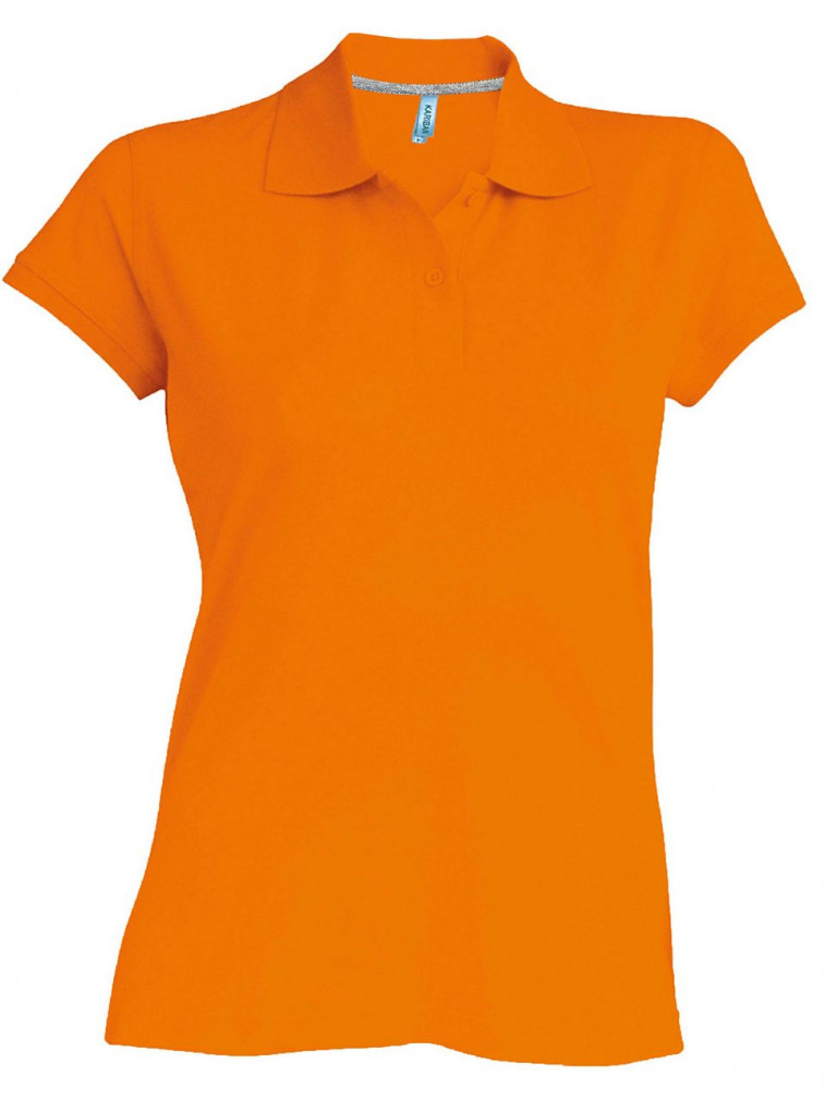 Női galléros póló Kariban KA242 Ladies&#039; Short-Sleeved polo Shirt -S, Orange