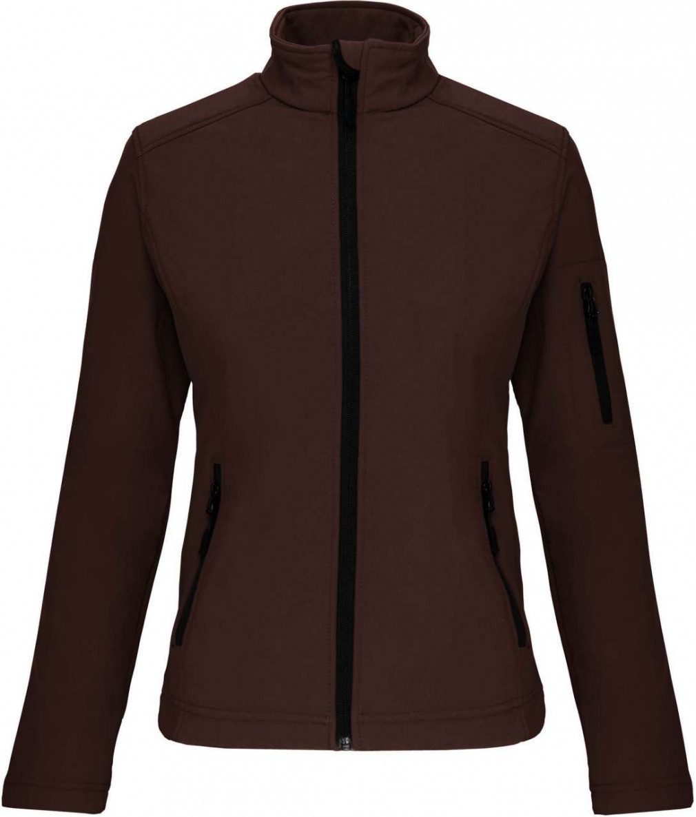 Női kabát Kariban KA400 Ladies' Softshell Jacket -S, Chocolate
