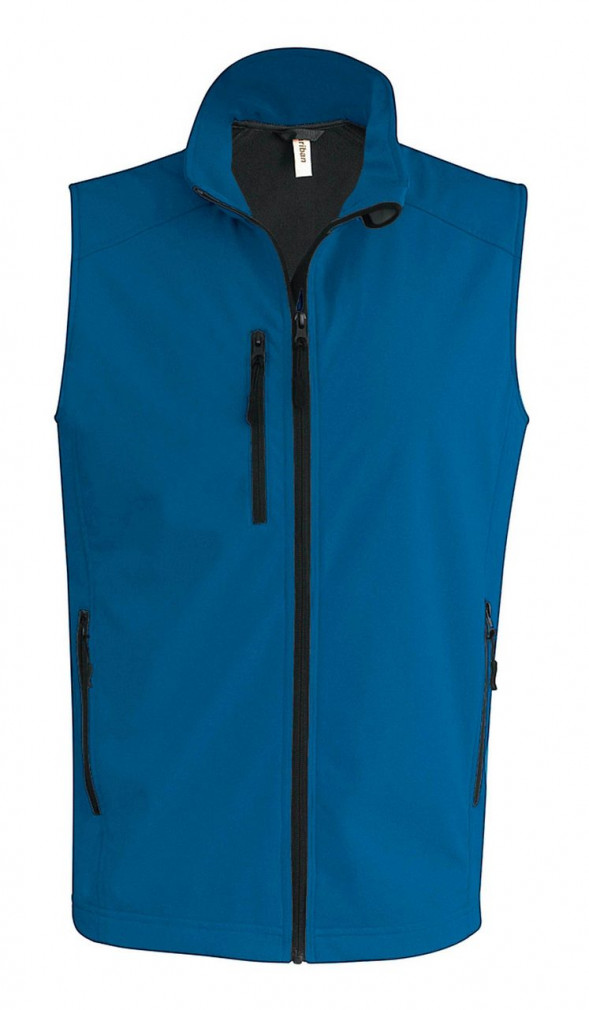 Férfi Softshell Kariban KA403 Men'S Softshell Bodywarmer -M, Aqua Blue