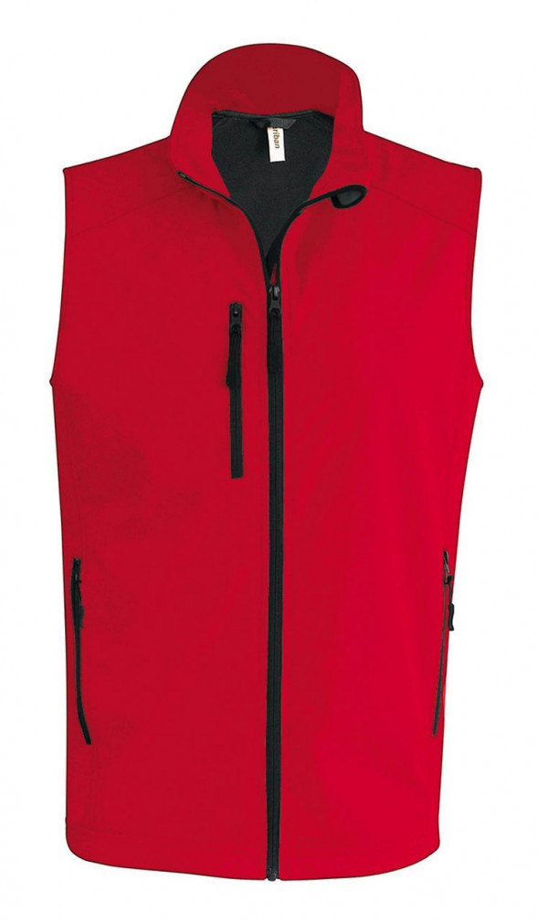 Férfi Softshell Kariban KA403 Men'S Softshell Bodywarmer -3XL, Red