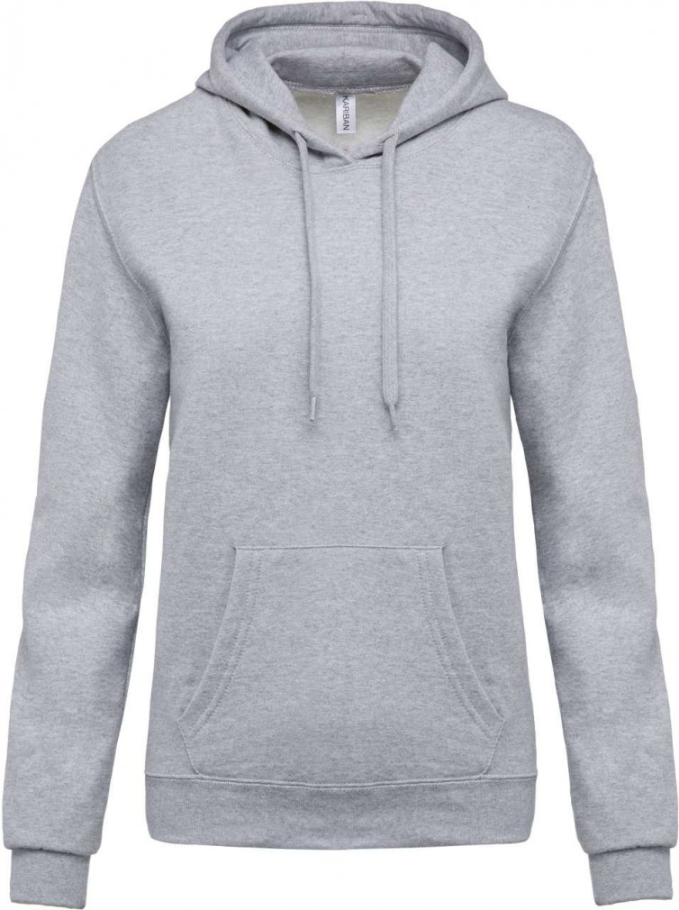 Férfi kapucnis pulóver Kariban KA476 Men’S Hooded Sweatshirt -M, Oxford Grey