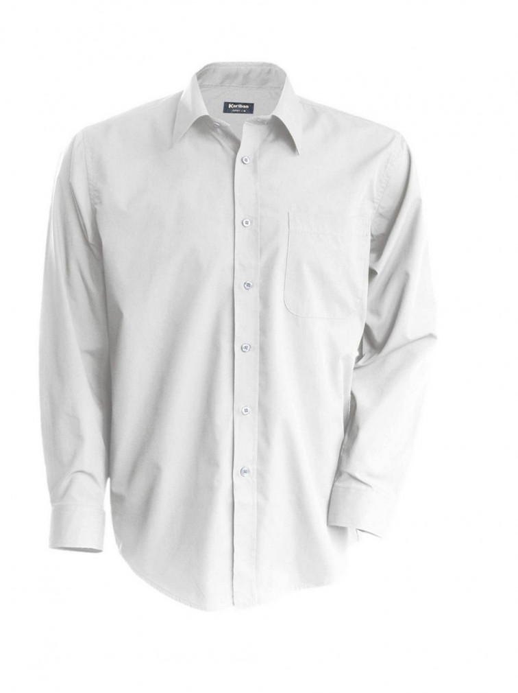 Férfi ing Kariban KA545 Jofrey > Long-Sleeved Shirt -5XL, White
