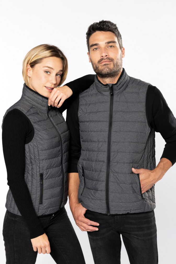 Női mellény Kariban KA6114 Ladies' Lightweight Sleeveless Fake Down Jacket -XS, Black