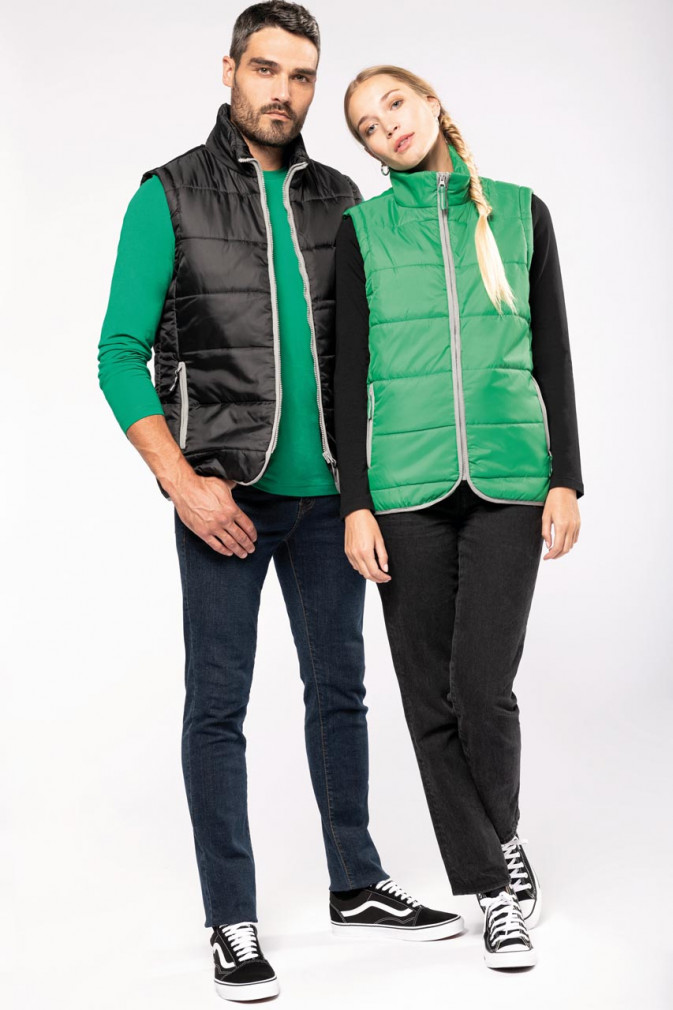 Uniszex mellény Kariban KA6116 Quilted Bodywarmer -3XL, White