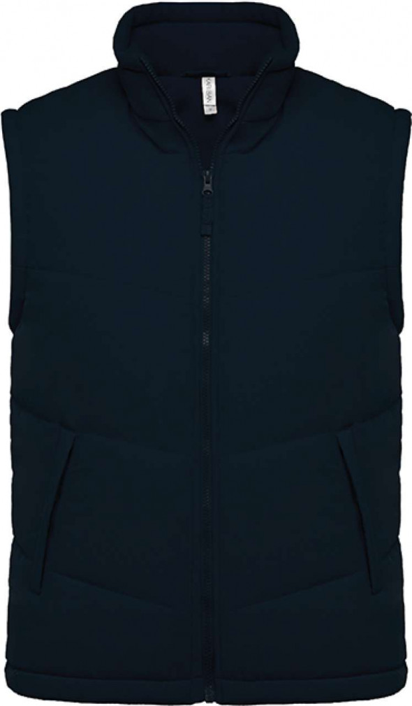 Uniszex mellény Kariban KA6118 Fleece Lined Bodywarmer -XL, Navy