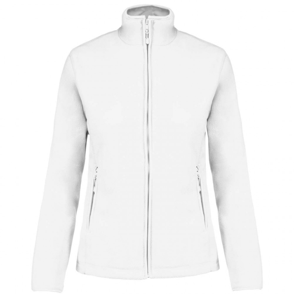 Női kabát Kariban KA907 Maureen - Ladies' Full Zip Microfleece Jacket -M, White