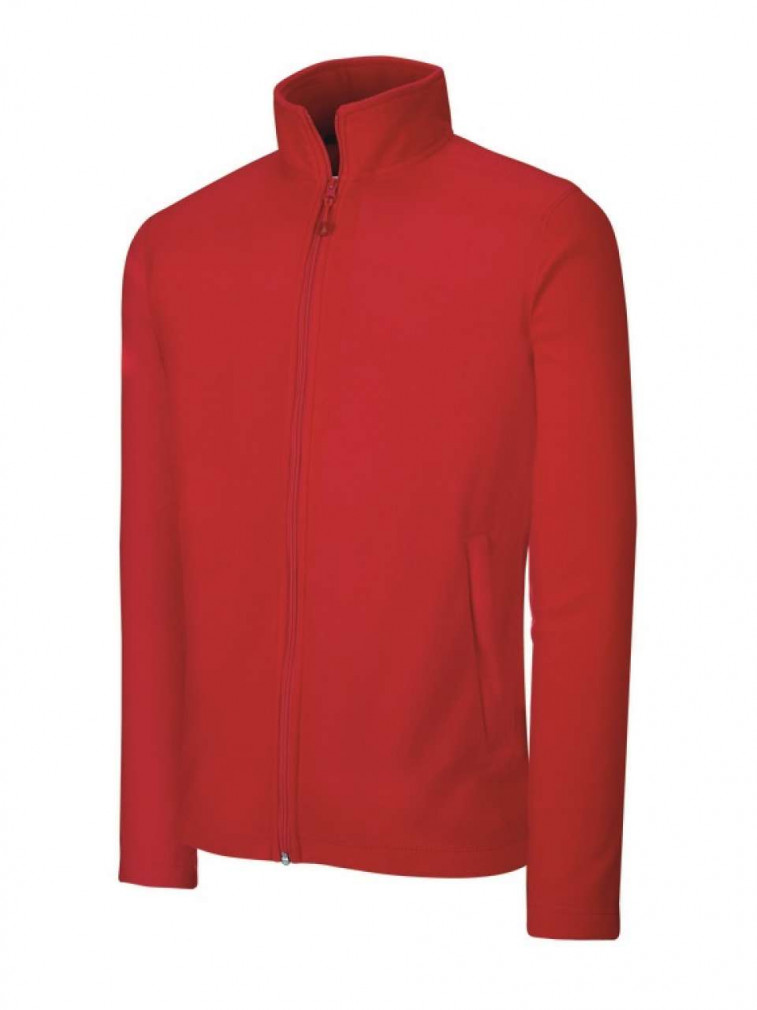Uniszex kabát Kariban KA9102 Full Zip Microfleece Jacket -4XL, Red
