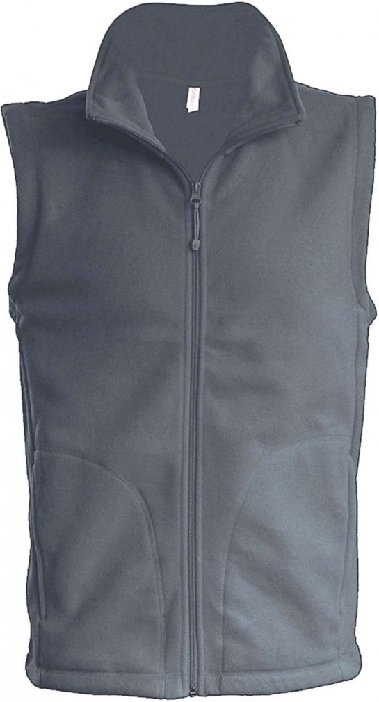 Férfi Kariban KA913 Luca - Men'S Micro Fleece Gilet -S, Dark Grey