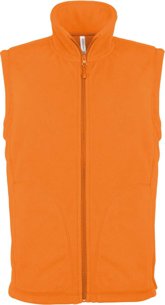 Férfi Kariban KA913 Luca - Men'S Micro Fleece Gilet -3XL, Orange