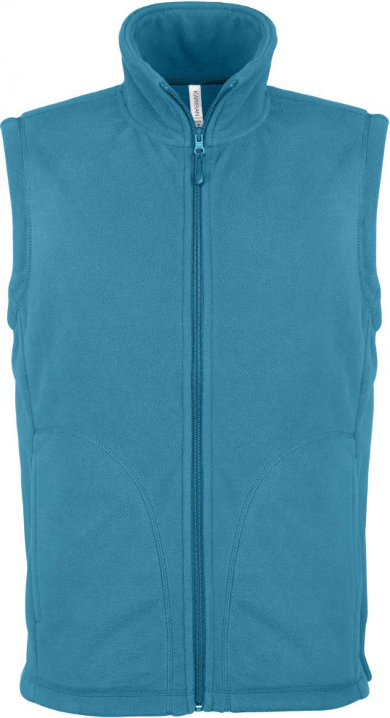 Férfi Kariban KA913 Luca - Men'S Micro Fleece Gilet -L, Tropical Blue