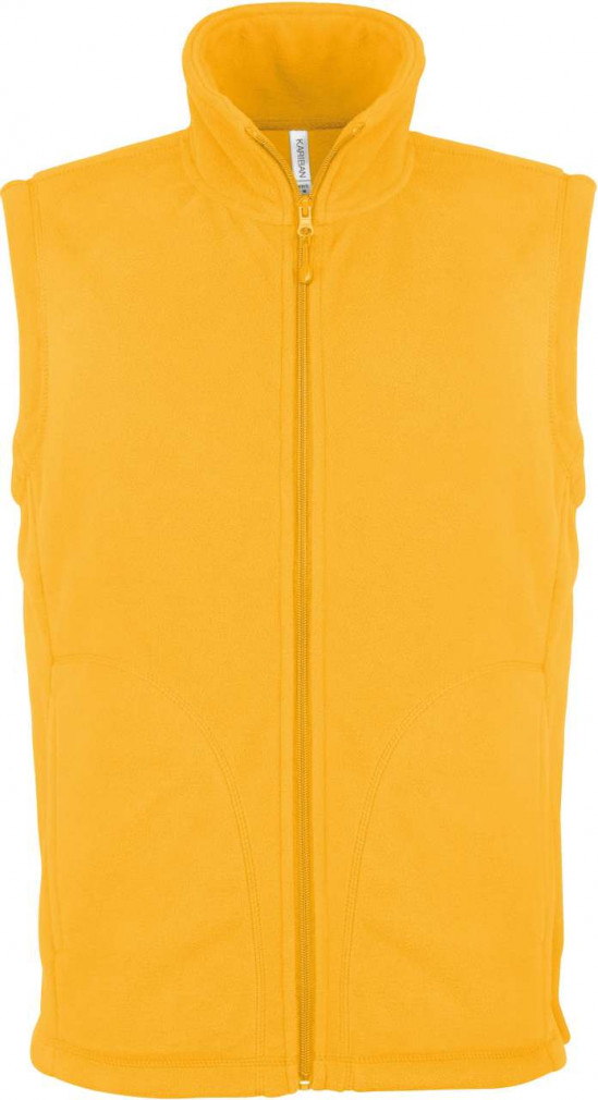 Férfi Kariban KA913 Luca - Men'S Micro Fleece Gilet -4XL, Yellow