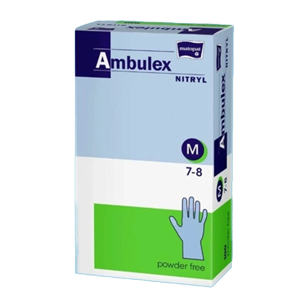 Púdermentes lila vizsgálókesztyű Ambulex nitril L- 100 db